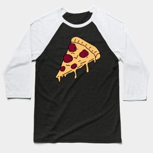 Extra Cheesy Pepperoni Pizza Baseball T-Shirt